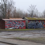 garaże z graffiti