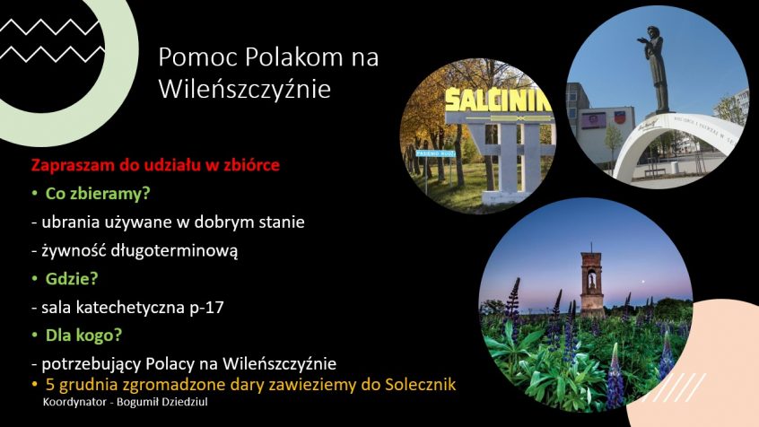 Akcja Pomoc Polakom na Wileńszczyźnie - plakat